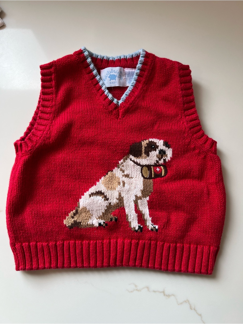 V-neck baby sweater vest - 24 months